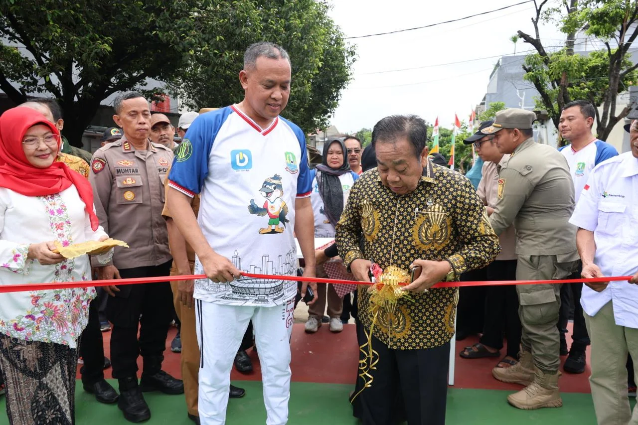 Acara peresmian dihadiri langsung oleh Wali Kota Bekasi Tri Adhianto, Anggota DPRD Kota Bekasi Arwis Sembiring Meliala, Lurah Bintara Achmad Supriatna.Ist