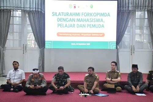 Bupati Sumedang Dony Ahmad Munir saat Silaturahmi Forkopimda.Ist