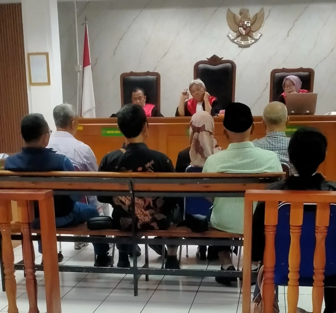 Sidang Dugaan Korupsi SMKN 1 Cijeungjing Kab Ciamis di Pengadilan Pengadilan Tipikor Bandung, Jalan Surapati No. 47. Dok-IS