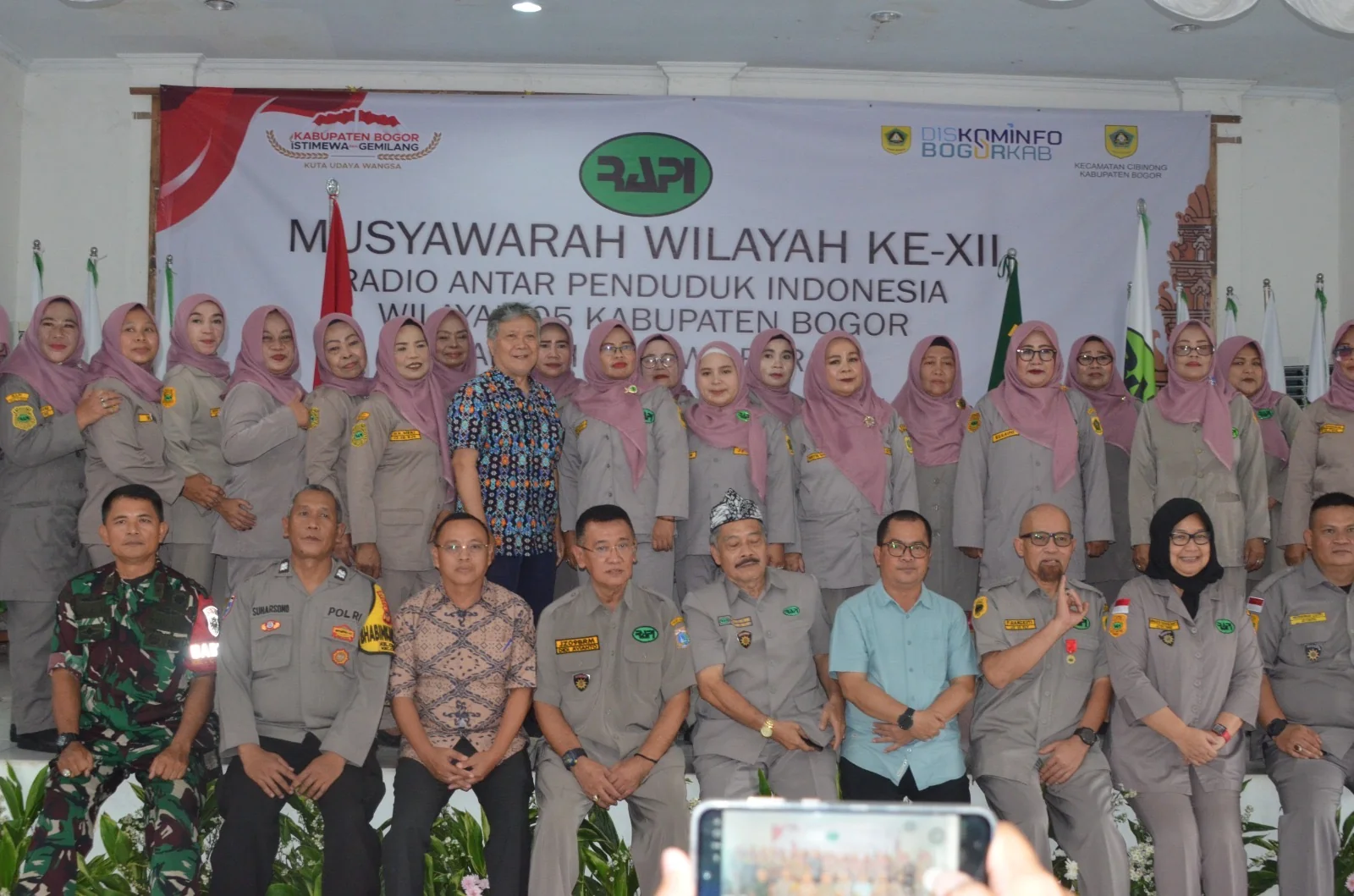 Plt.Sekretaris Dinas Kominfo Kabupaten Bogor, Ilham pada Musyawarah Wilayah (Muswil) XII untuk periode kepengurusan 2025–2030.Dok-Diskomimfo