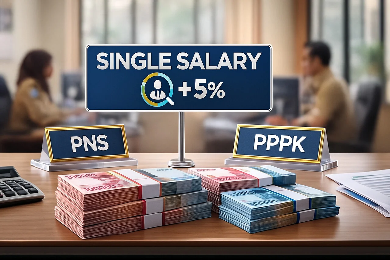 Segini Selisih Gaji PNS dan PPPK Jika Skema Single Salary Diterapkan