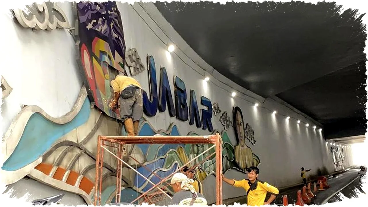 Wajah Ridwan Kamil Dicopot dari Underpass Dewi Sartika Depok