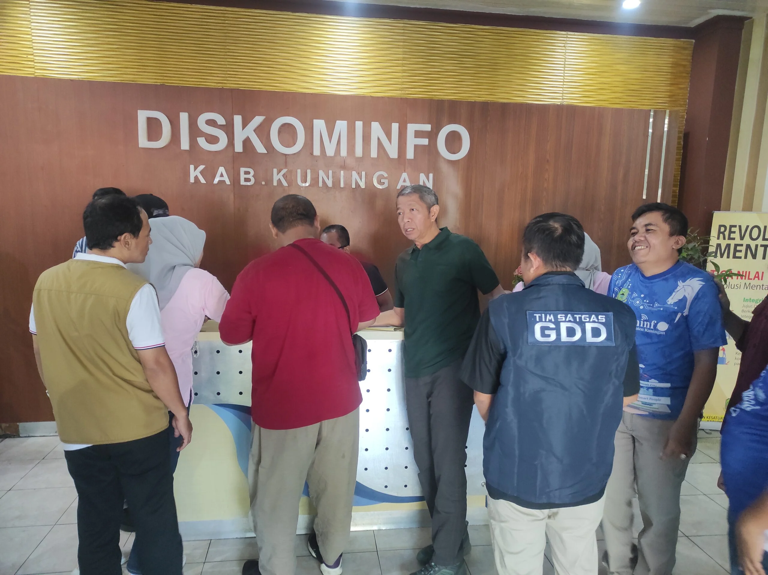 Sekretaris Daerah Kabupaten Kuningan, U. Kusmana, S.Sos., M.Si., bersama Tim GDD (Gerakan Disiplin Daerah) melakukan inspeksi mendadak (sidak) ke sejumlah perangkat daerah pada Jumat.Dok-Diskominfo Kuningan