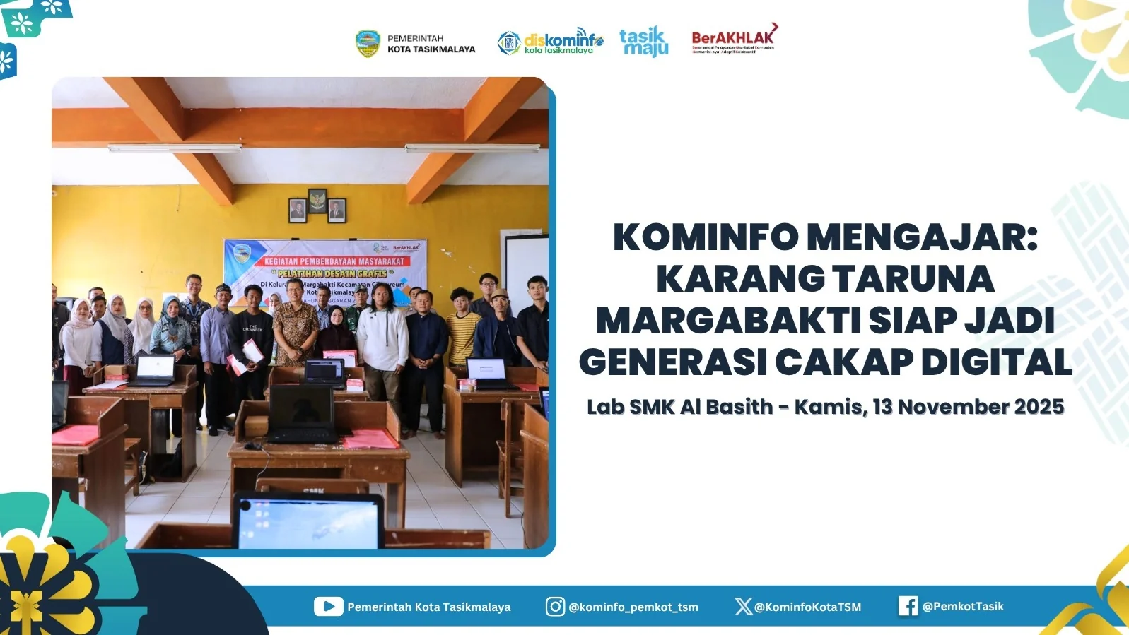 Dorong Literasi Digital dan Kreativitas Desain Grafis di Kalangan Pemuda.Ist