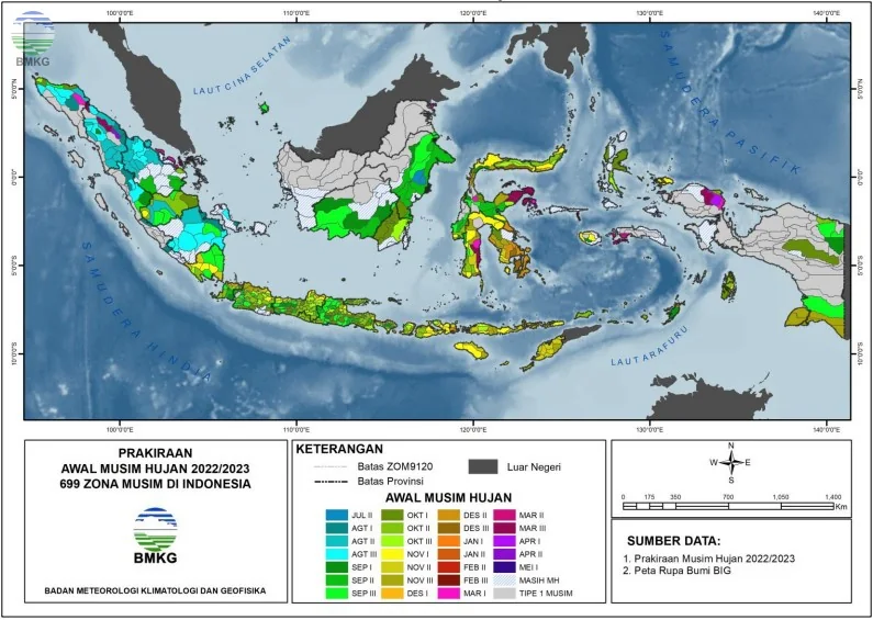 BMKG memperingatkan masyarakat untuk waspada bencana hidrometeorologi akibat kemunculan bibit siklon tropis 91S.