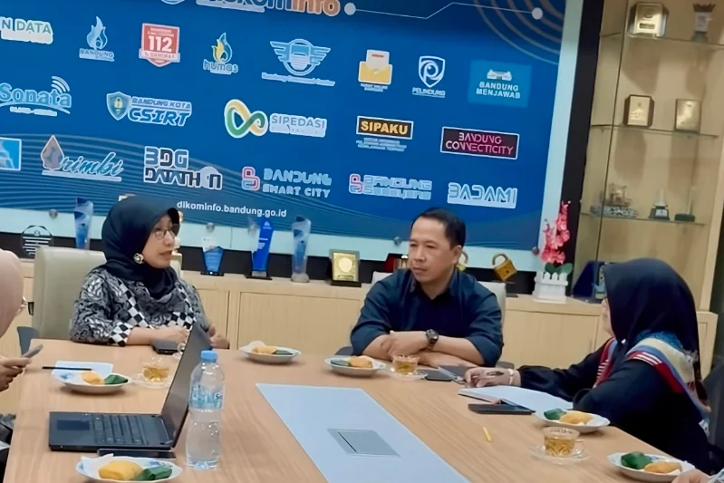 Diskominfo Kota Bandung sambut kunjungan kerja Diskominfo Kota Cimahi. (int)
