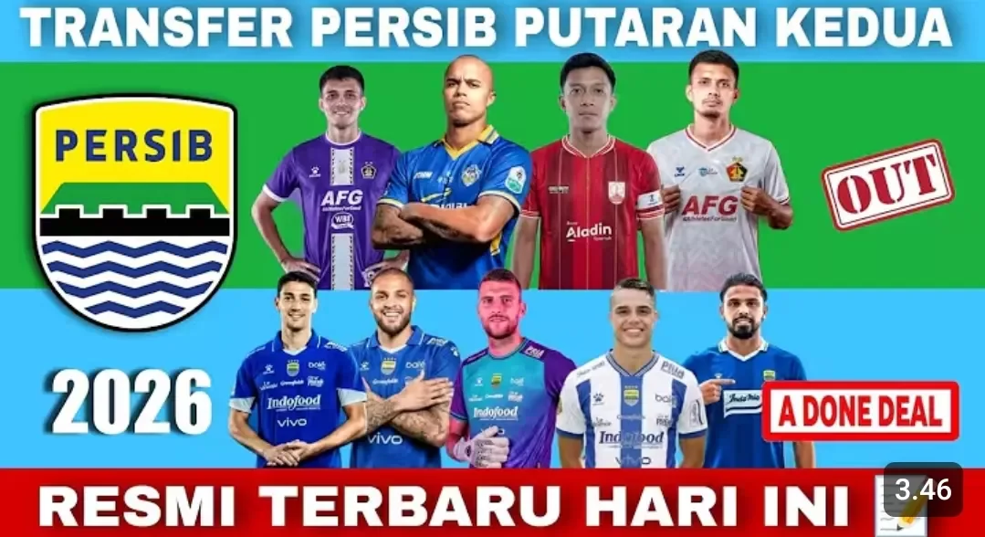Ini Rekap Transfer Pemain Persib Bandung