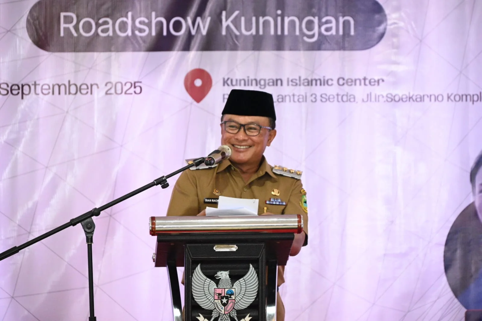 Bupati Kuningan, Dr. H. Dian Rachmat Yanuar, M.Si., secara resmi membuka kegiatan Offline Training AI Ignition.Ist