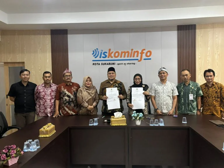 Diskominfo Kota Sukabumi dan Disdukcapil menjalin kerja sama dalam pemanfaatan data kependudukan.Ist