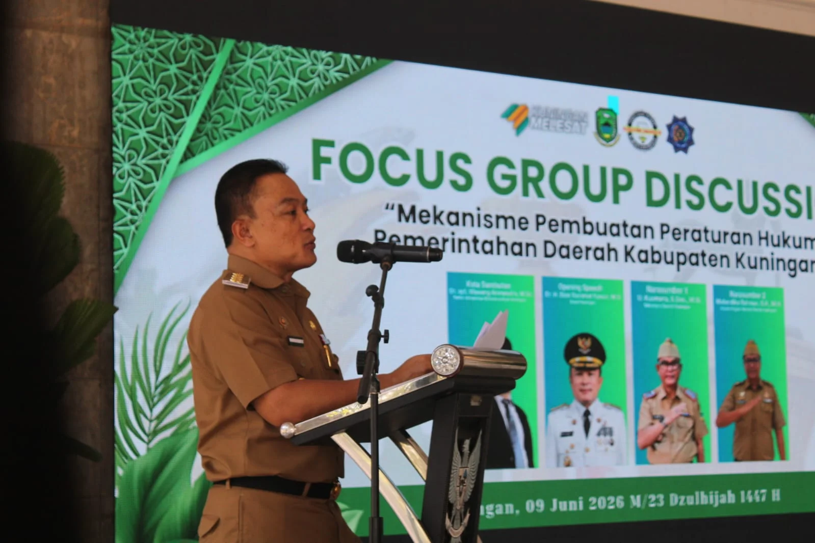 Bupati Kuningan, Dr. H. Dian Rachmat Yanuar, M.Si., menegaskan bahwa produk hukum daerah yang berkualitas tidak boleh lahir dari ruang hampa atau sekat yang tertutup.Dok-Diskominfo Kuningan