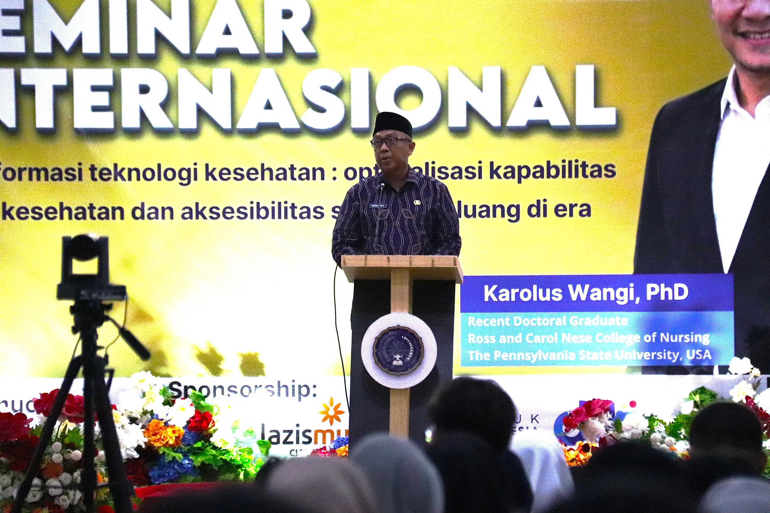 Sekretaris Daerah Ciamis, Andang Firman Triyadi membuka Seminar Internasional yang digelar STIKes Muhammadiyah Ciamis di Auditorium KH Ahmad Dahlan.Dok-Diskominfo Ciamis