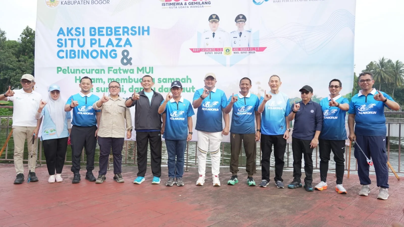 Tokoh nasional, Jusuf  Hamka atau yang akrab disapa Baba Alun, menyampaikan apresiasinya terhadap pelaksanaan Car Free Day (CFD) Tegar Beriman yang diinisiasi oleh Bupati Bogor, Rudy Susmanto.Dok-Diskominfo Kab Bogor