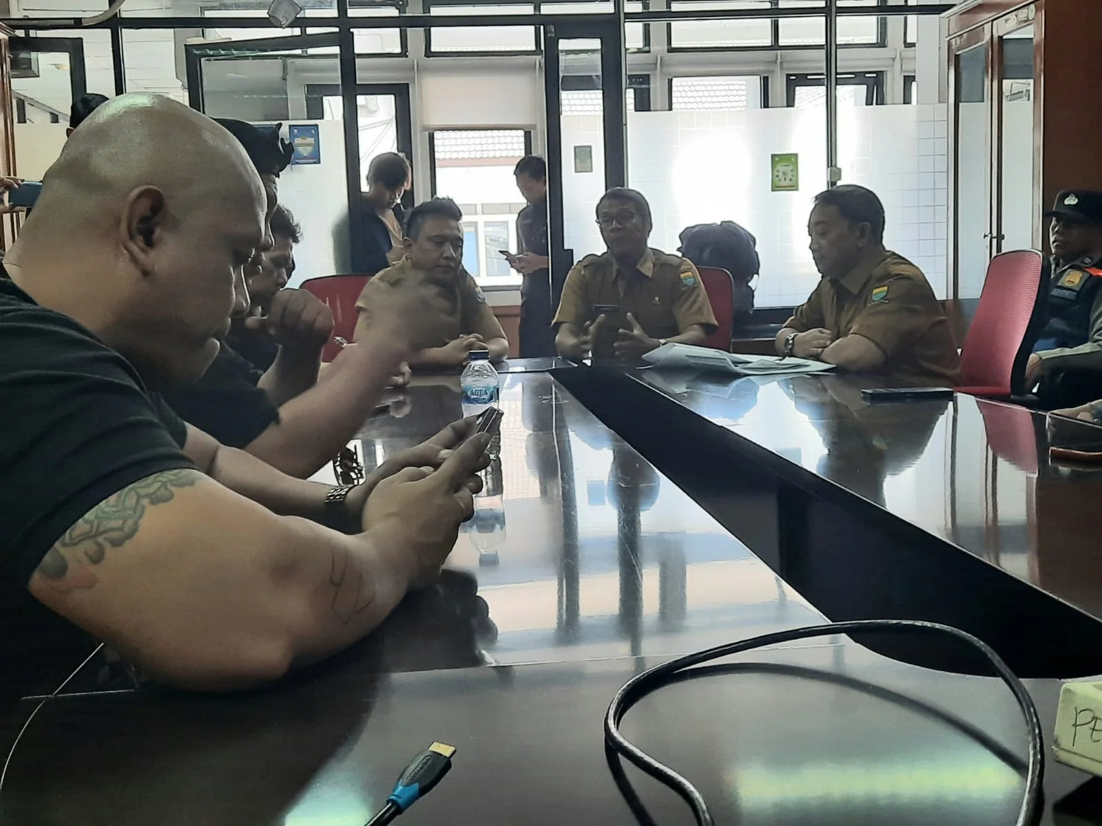 Audensi diruangan Disciptabintar Kota Bandung.Dok-KS