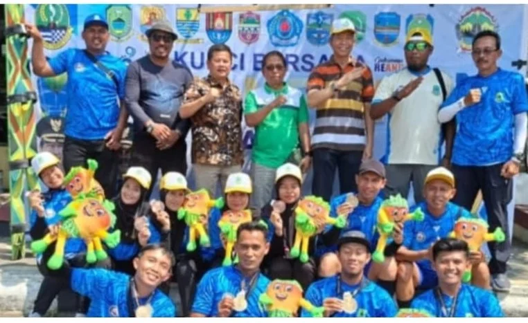 Bupati Kuningan Dr. H. Dian Rachmat Yanuar, M.Si menyampaikan apresiasi untuk seluruh kontingen kepada seluruh atlet, pelatih, dan manajer.Ist