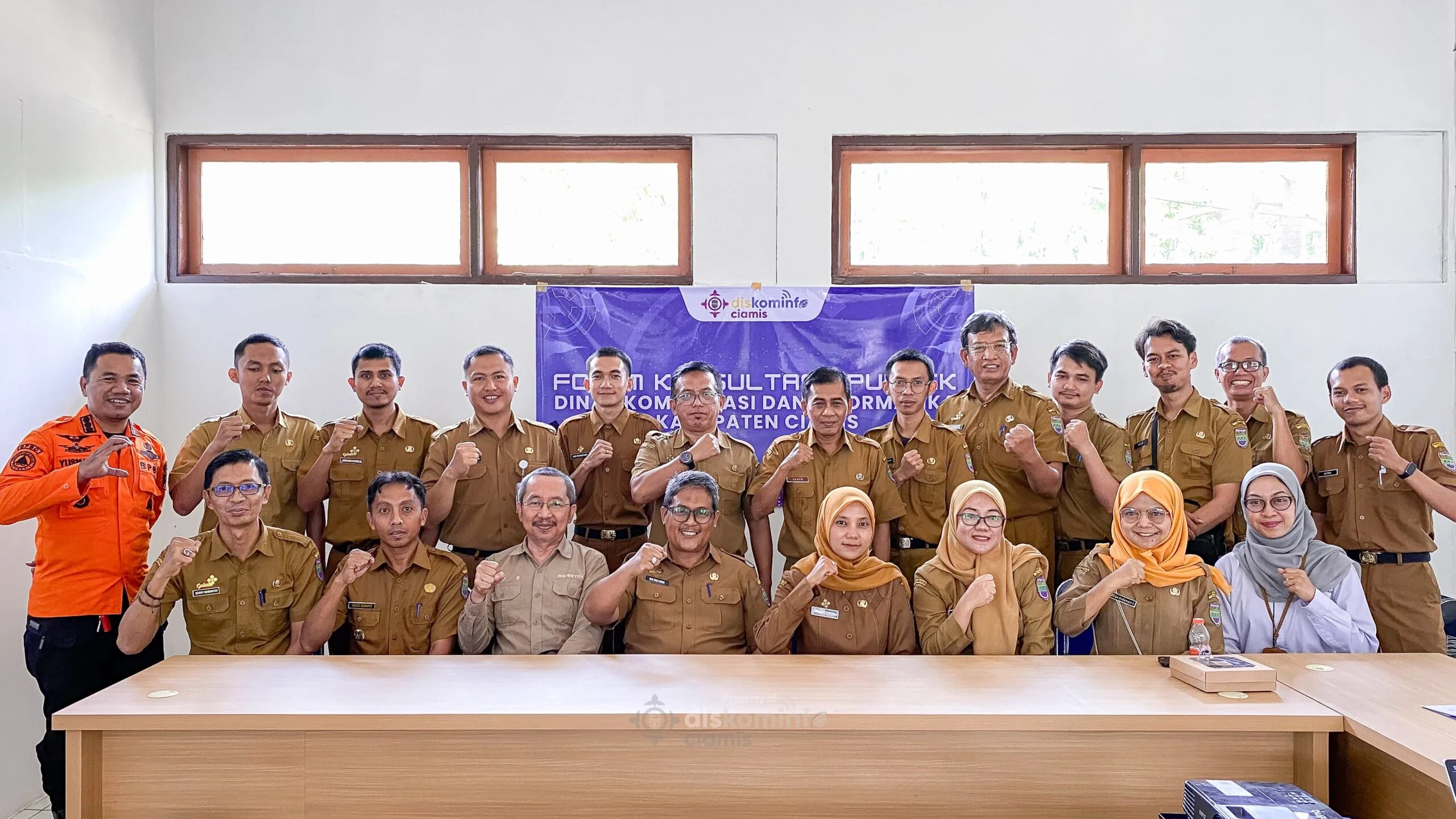 Kadiskominfo Ciamis, Enda Hidayat menyampaikan sambutannya.Dok-Diskomimfo
