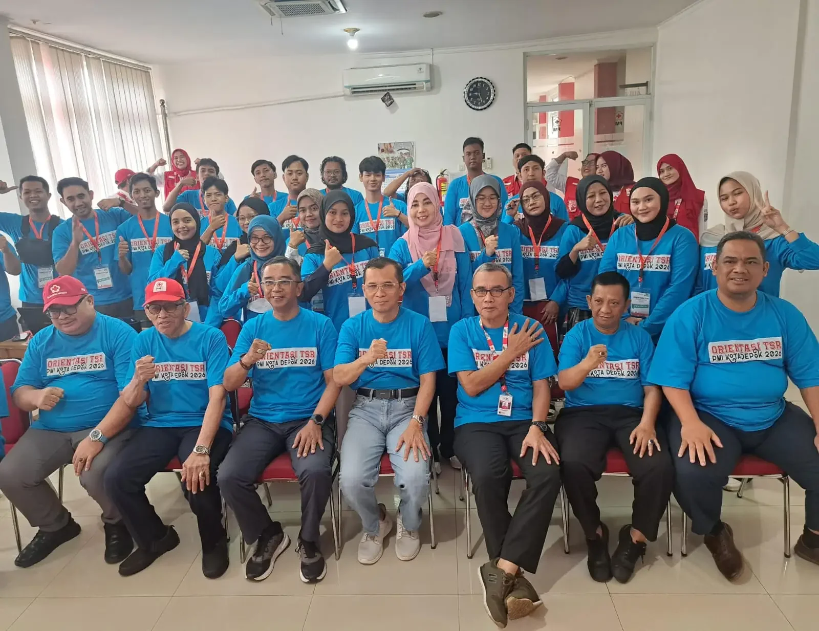 Palang Merah Indonesia (PMI) Kota Depok menggelar kegiatan Orientasi Tenaga Sukarela (TSR) bagi 25 calon relawan, di Markas PMI Kota Depok kawasan Grand Depok City (GDC), Sabtu (07/03/26). (Foto:Diskominfo)
