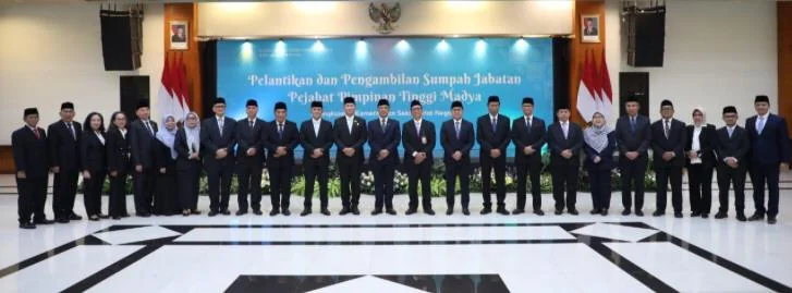 Bey machmudin dilantik menjadi deputi bidang hubungan kelembagaan dan kemasyarakat dikementrian sekretaris negara bersama 24 pejabat Jumat (29/11/2024) (foto Dok ist)