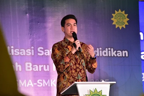 Wakil Bupati Sumedang, M. Fajar Aldila menyampaikan apresiasi dan ucapan terima kasih kepada Kementerian Pendidikan Dasar dan Menengah Republik Indonesia serta Pimpinan Daerah Persatuan Islam (Persis).Dok-Diskominfosanditik Sumedang