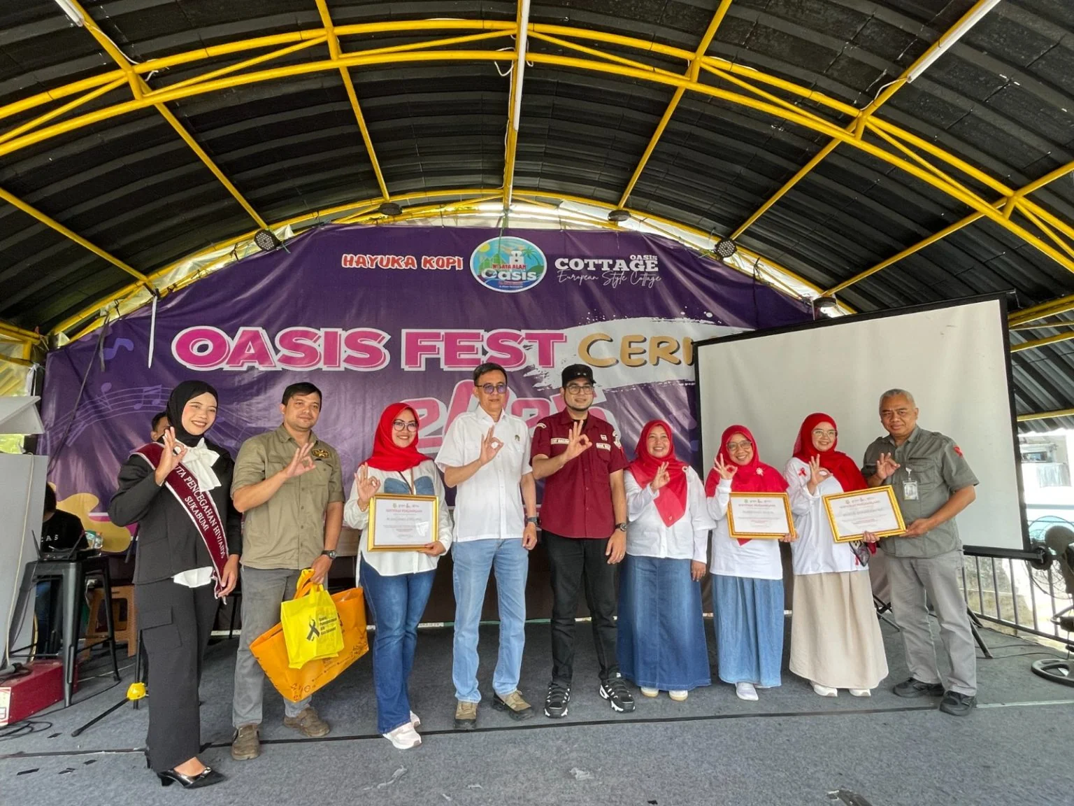Wakil Wali Kota Bobby Maulana dalam Peringatan Hari Aids Sedunia yang diadakan oleh Dinas Kesehatan (Dinkes) Kota Sukabumi.Ist