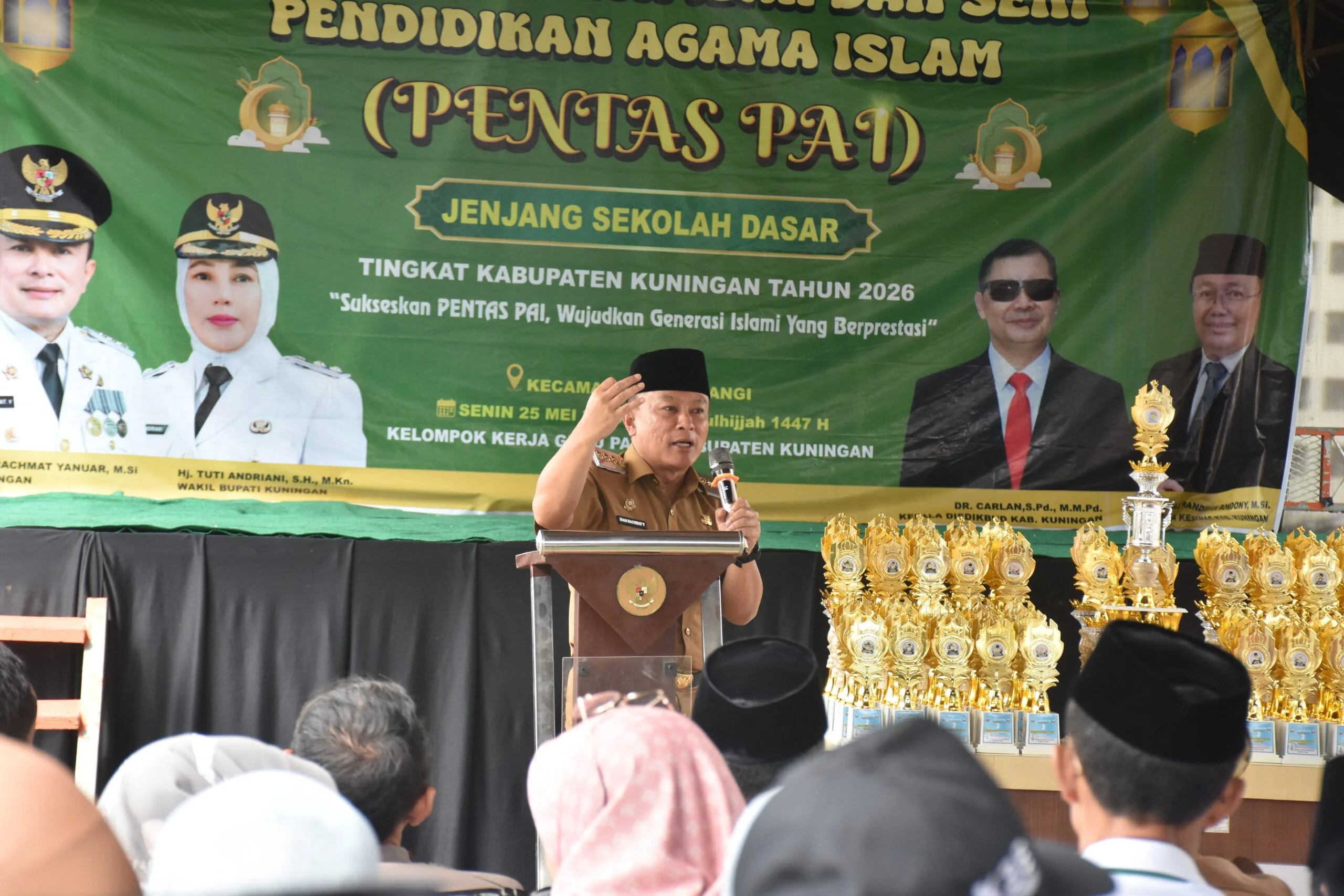 Bupati Kuningan, Dr. H. Dian Rachmat Yanuar, M.Si., menjadi ruang bagi anak-anak untuk menunjukkan bakat, kreativitas, sekaligus karakter religius yang terus ditanamkan sejak dini.Dok-Diskominfo Kuningan