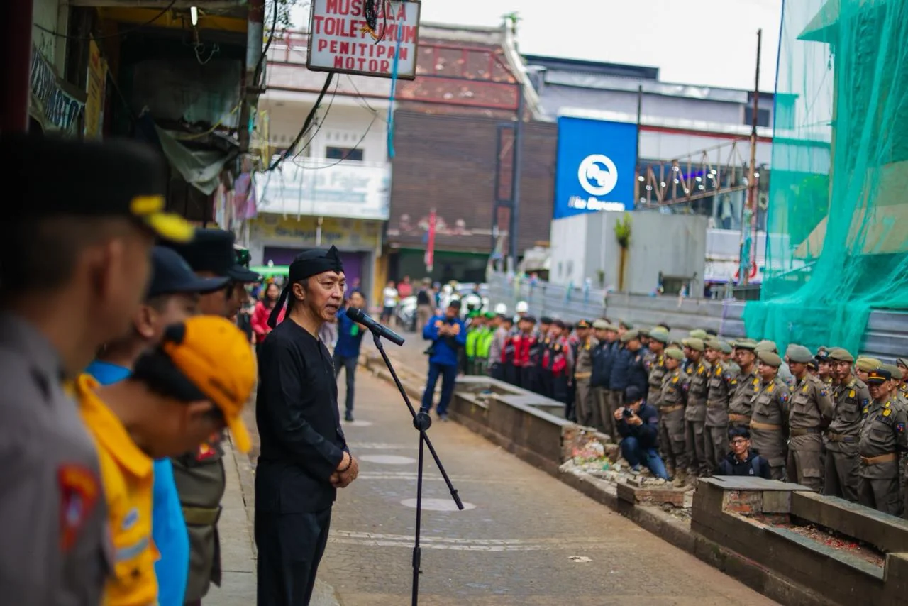 Wali Kota Bogor, Dedie A. Rachim, menekankan komitmen Pemerintah Kota (Pemkot) Bogor dalam penertiban dan penataan Pedagang Kaki Lima.Dok-Diskominfo Kota Bogor