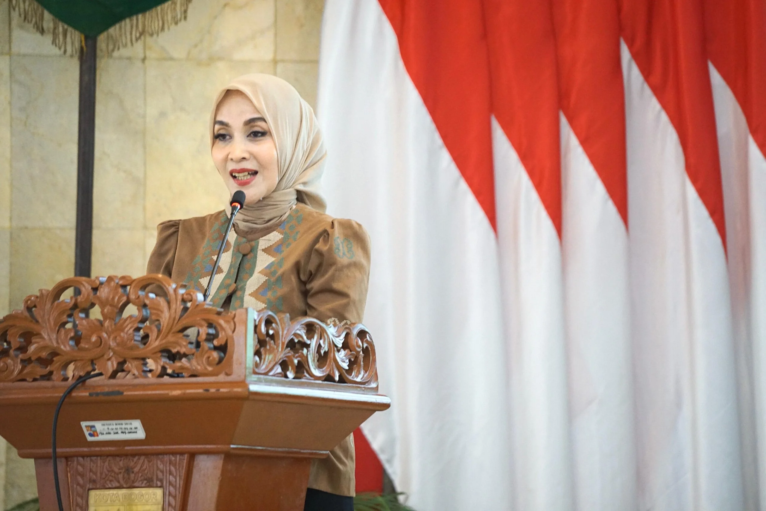 Ketua Tim Penggerak Pemberdayaan dan Kesejahteraan Keluarga (TP PKK) Kota Bogor, sekaligus Pembina DWP Kota Bogor, Yantie Rachim.Ist