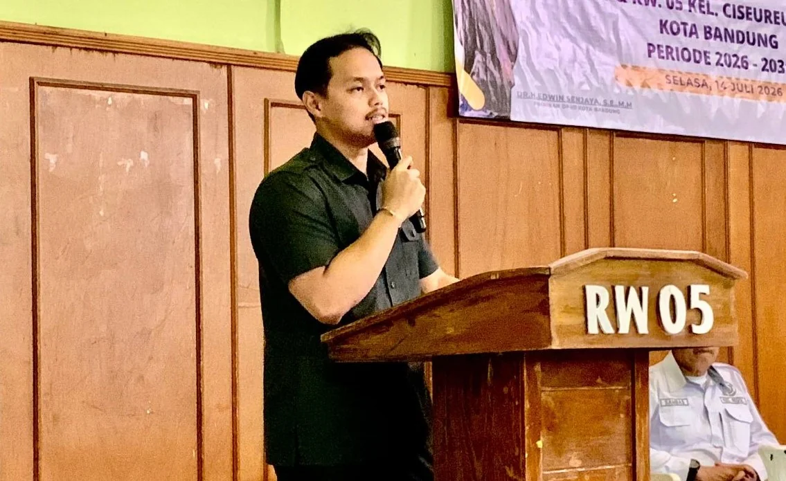 Anggota Komisi IV DPRD Kota Bandung, M. Reza Panglima Ulung yang akrab disapa Kang Ulung.Dok-Robby/Humpro DPRD Kota Bandung.