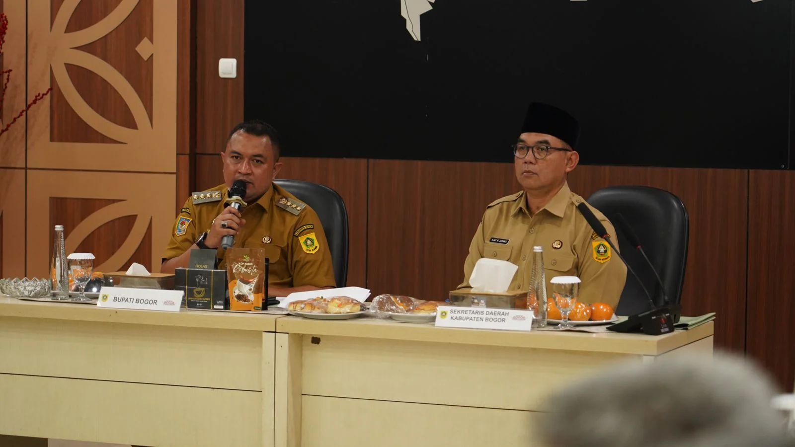 Bupati Bogor, Rudy Susmanto, memimpin langsung Rapat Penyusunan Dokumen Rencana Kerja Pemerintah Daerah (RKPD) Kabupaten Bogor Tahun 2027.Dok-Diskominfo Kab Bogor