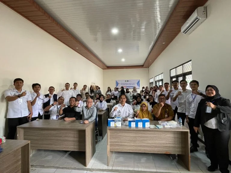 Rapat Koordinasi (Rakor) Sosialisasi Penggunaan Rapid Test Food Security Kit, bertempat di Kantor Dinas Ketahanan Pangan, Pertanian dan Perikanan (DKP3) Kota Sukabumi.Dok-Diskominfo Kota Sukabumi