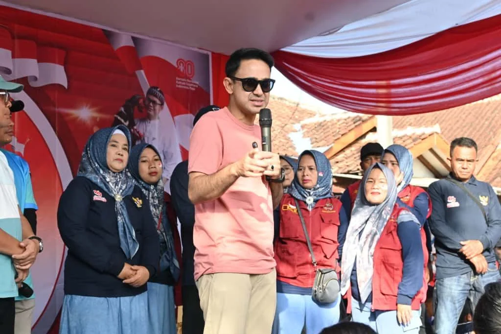 Wakil Bupati Cianjur, Abi Ramzi, menghadiri Puncak Acara Peringatan HUT RI ke-80.Ist