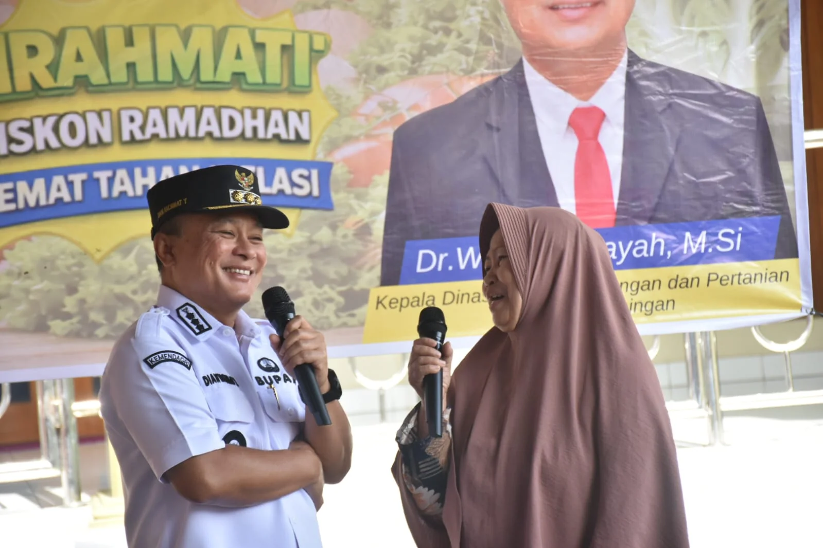 Bupati Kuningan Dian Rachmat Yanuar menyatakan kegembiraannya melihat respons positif dari warga.Dok-IKP/Diskominfo Kuningan