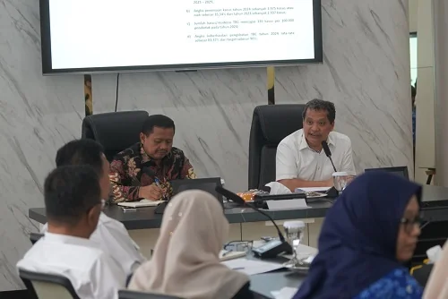 Bupati Dony Ahmad Munir menyambut baik hasil pemeriksaan pendahuluan kinerja atas upaya pemda dalam penuntasan tuberkulosis (TBC) .Ist