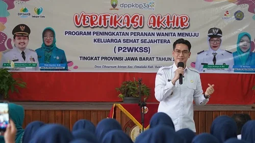 Wakil Bupati M Fajar Aldila saat memberikan arahan pada  verifikasi akhir P2WKSS.Ist