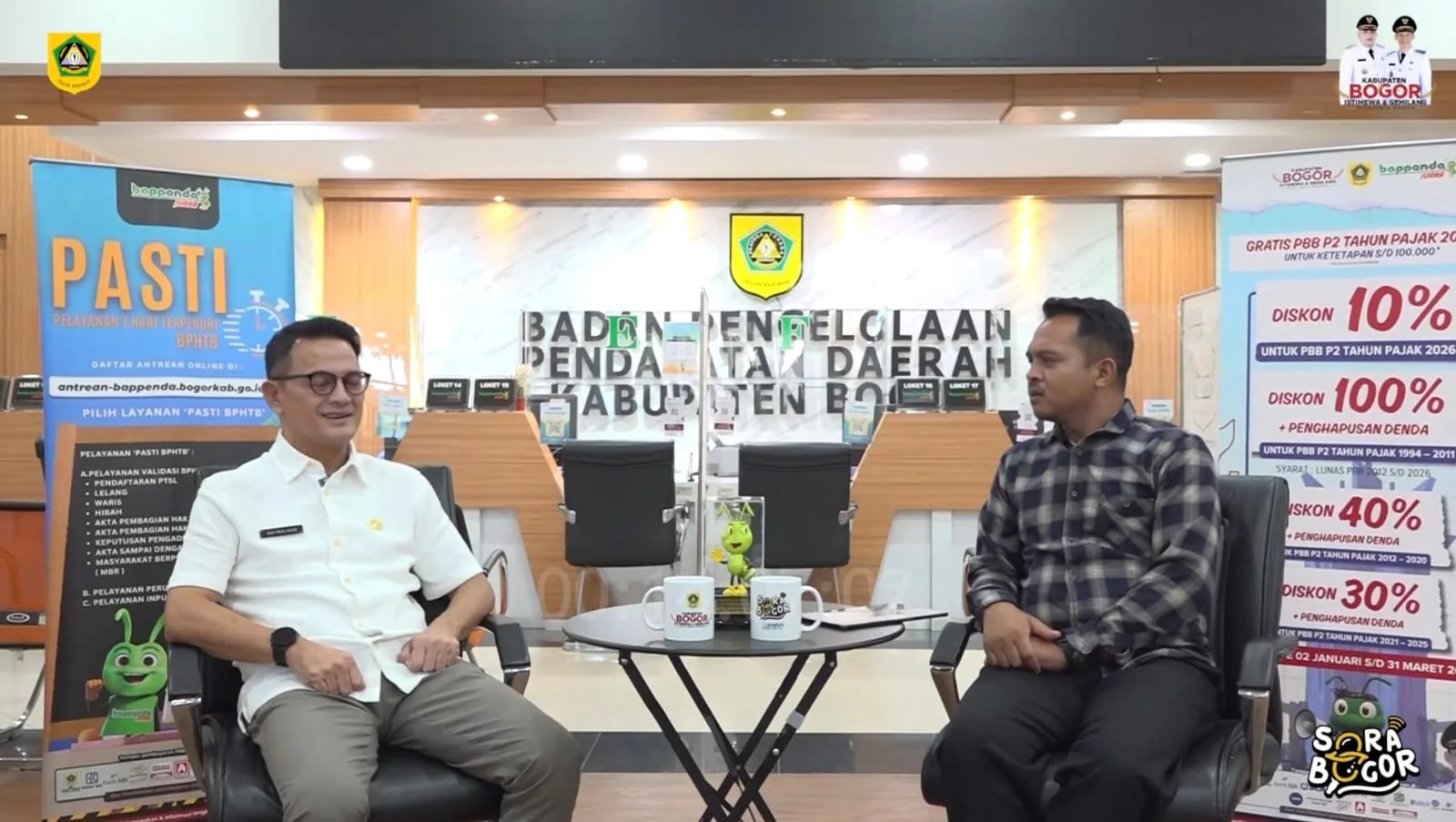 Kepala Bappenda Kabupaten Bogor, Adi Mulyadi, saat berdialog di Podcast Sora Bogor Diskominfo.Dok-Diskominfo Kab Bogor