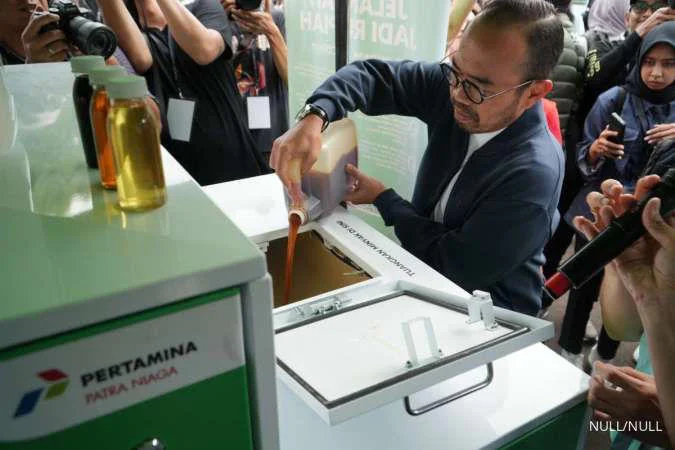 Penukaran minyak jelantah berlangsung di sejumlah SPBU dan Rumah Sakit IHC Pertamina di Jabodetabek dan Bandung, Jawa Barat.