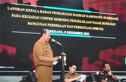 Badan Pendapatan Daerah (Bapenda) menggelar Coffee Morning Pengelolaan dan Penerimaan Pendapatan Pajak Daerah Tahun 2025.Ist