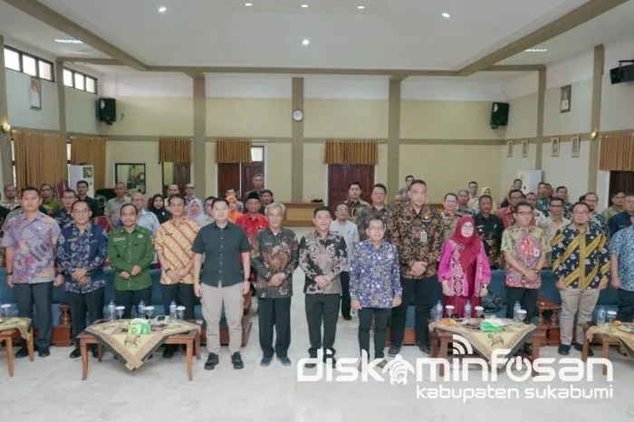Wakil Bupati Sukabumi Andreas saat membuka Rapat Koordinasi Pengawasan Daerah (Rakorwasda) Tahun 2025 di Aula Sekretariat Daerah Kabupaten Sukabumi.Ist