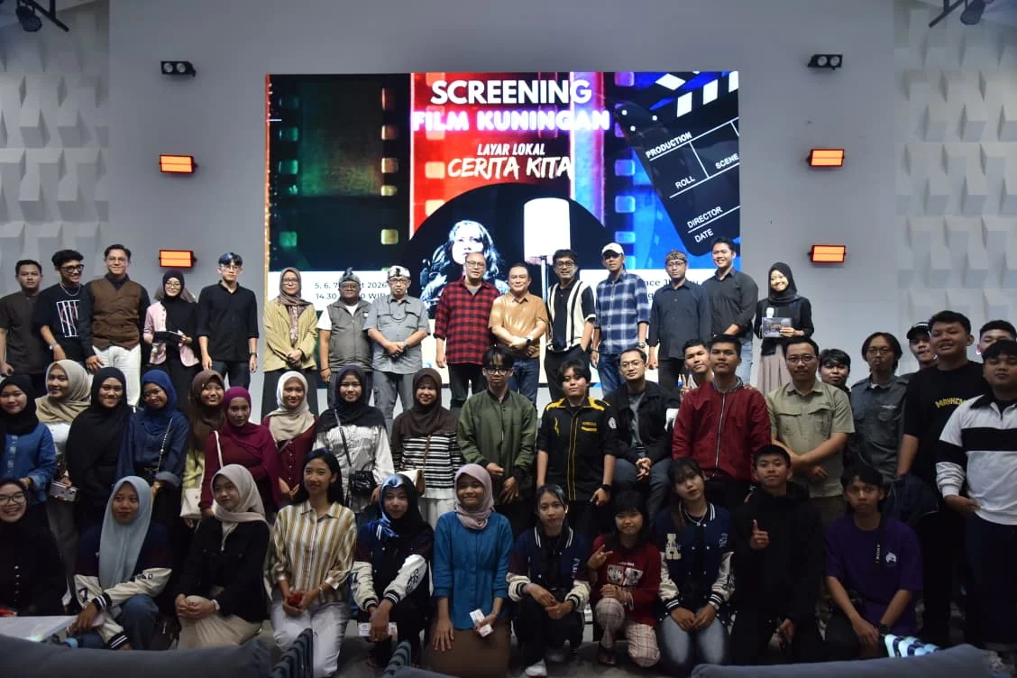 Bupati Kuningan Dr. H. Dian Rachmat Yanuar, M.Si. menyampaikan apresiasi kepada Forum Film Kuningan dan para sineas muda yang terus berkarya mengangkat cerita lokal daerah.Dok-t/ikp/diskominfo/prokompim