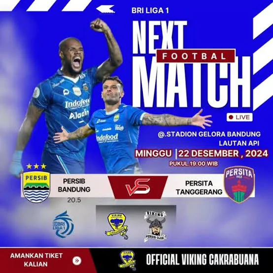 Persib Bandung Vs Persita Malam Ini, Maung Mudah Menang