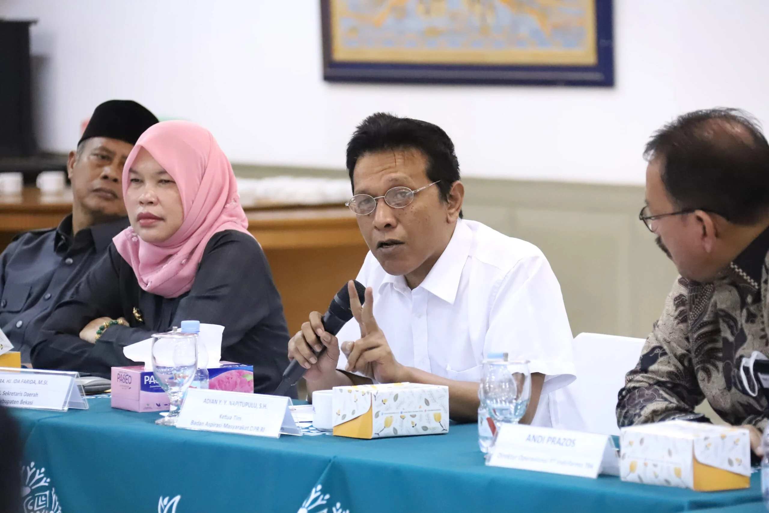 Pj Sekretaris Daerah Kabupaten Bekasi, Ida Farida, menyampaikan apresiasi kepada pimpinan dan anggota DPR RI.Ist