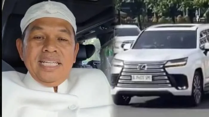 Dedi Mulyadi dan Lexus miliknya yang nunggak pajak.