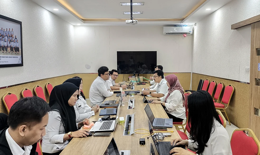 Kanwil Kemenkum Jabar gelar Kegiatan Pemantauan dan Evaluasi serta Pelaporan Rancangan Produk Hukum Daerah di Wilayah Jawa Barat.Ist