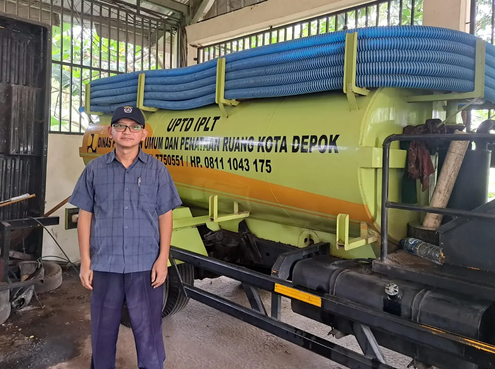 Kepala Unit Pelaksana Teknis Dinas (UPTD) Instalasi Pengolahan Limbah Terpadu (IPLT) Kota Depok, Andri Kabisat. (Foto: Diskominfo Depok)
