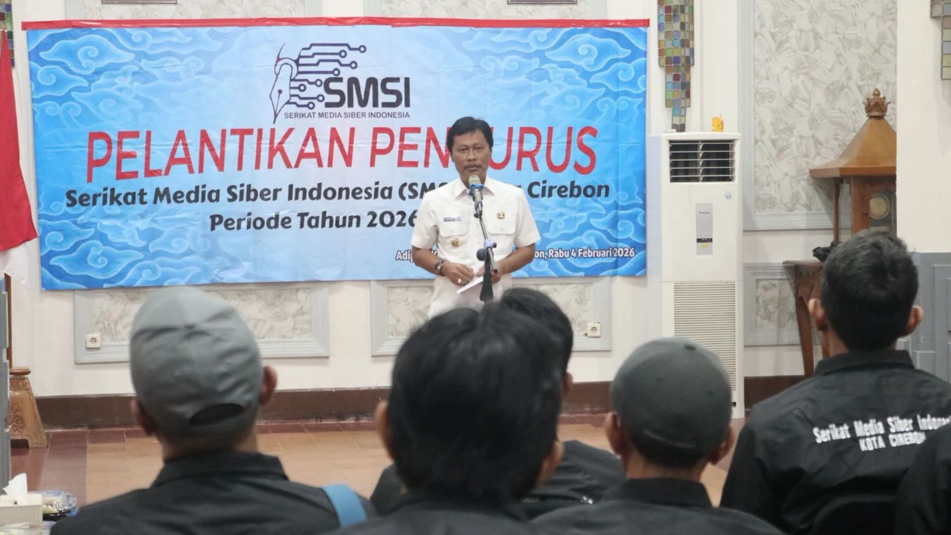 Wali Kota Cirebon, Effendi Edo, menekankan pentingnya peran strategis media dalam membangun narasi yang edukatif.Dok-Dede Sofyan Hadi