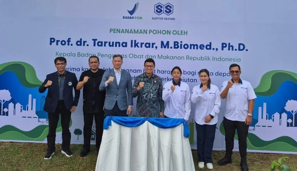 Kepala BPOM RI, Prof Dr Taruna Ikrar, meresmikan fasilitas produksi terbaru PT Sunthi Sepuri, bagian dari Nugra Santana Group