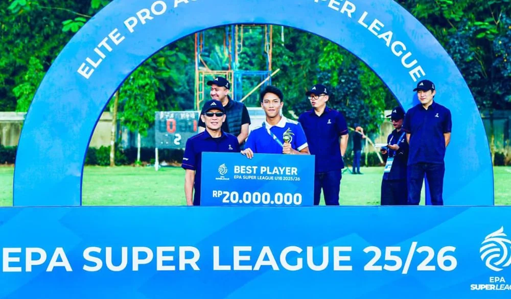 PERSIB U18 tetap bisa berbangga karena strikernya, Kaindra Nabil Purnama Ali  dinobatkannya sebagai pemain terbaik.Dok-Persib Bandung