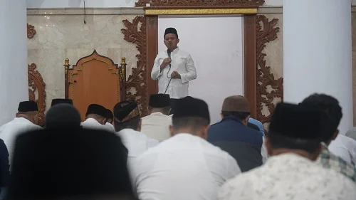 Bupati Dony Ahmad Munir mengajak warga masyarakat Sumedang bersama-sama meningkatkan partisipasi dalam membangun Sumedang.Dok-Diskominfosanditik Sumedang