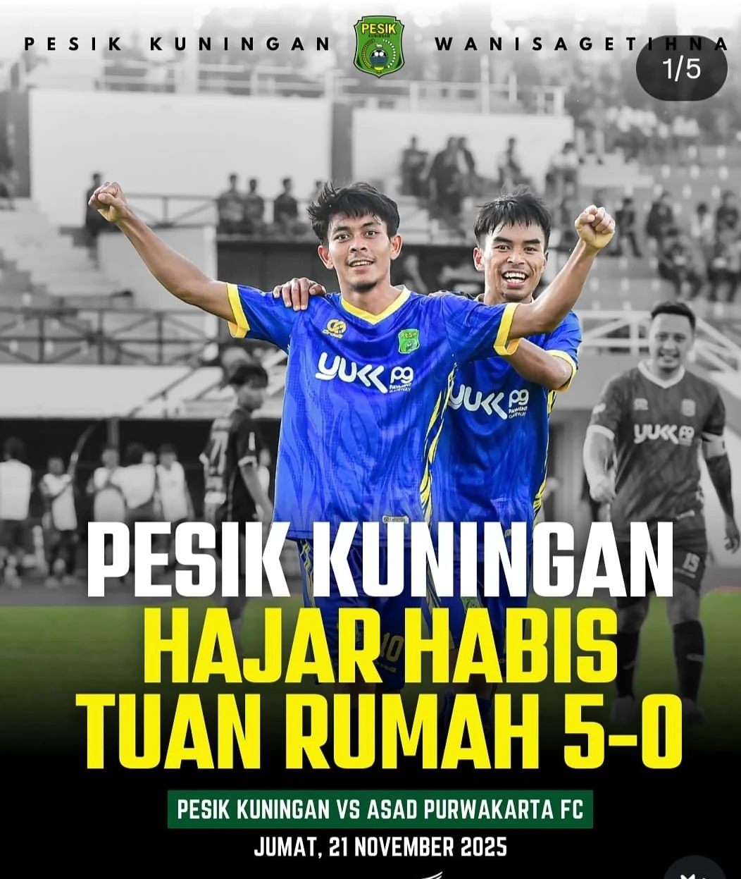 PESIK Kuningan pada lanjutan Piala Gubernur Jawa Barat 2025.Ist