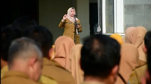 Sekretaris Daerah (Sekda) Kabupaten Sumedang Tuti Ruswati menegaskan, pentingnya integritas, kedisiplinan, dan komitmen pelayanan publik bagi Aparatur Sipil Negara (ASN).Dok-Diskominfosanditik Sumedang