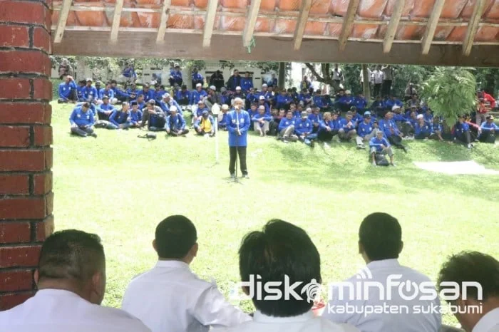 Bupati Sukabumi Asep Japar membuka Pelatihan dan Sertifikasi bagi Perkumpulan Petani Pemakai Air (P3A/Mitra Cai) Tahun 2025.Ist